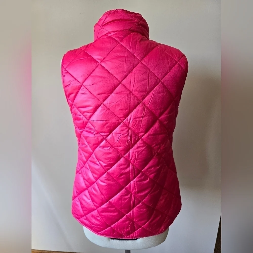 NWOT Kate Spade Pom Pom Pink Quilted Vest Women's Size S.
